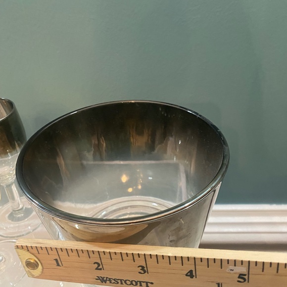 Vintage, silver fade, hombre wine, glasses set a for an ice bucket - Picture 8 of 8